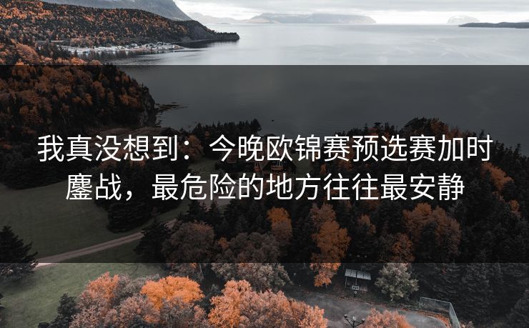我真没想到：今晚欧锦赛预选赛加时鏖战，最危险的地方往往最安静